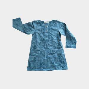 Misha and puff girls embroidered dress